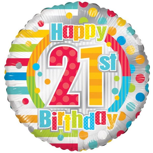 Happy Birthday 21- Gekleurd