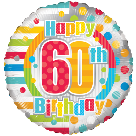 Happy Birthday 60 - Gekleurd