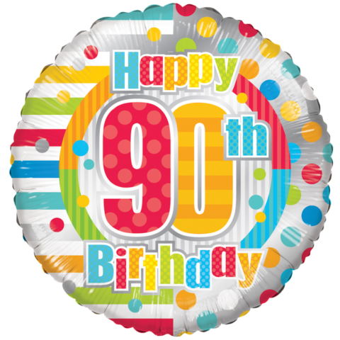 Happy Birthday 90 - Gekleurd